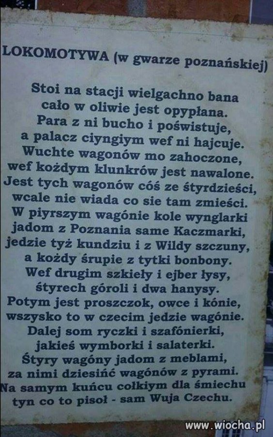 Gwara poznańska...