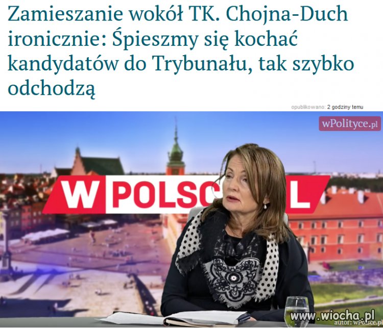 Z ironią jej do twarzy...