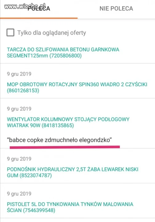 Szczery komentarz na alledrogo