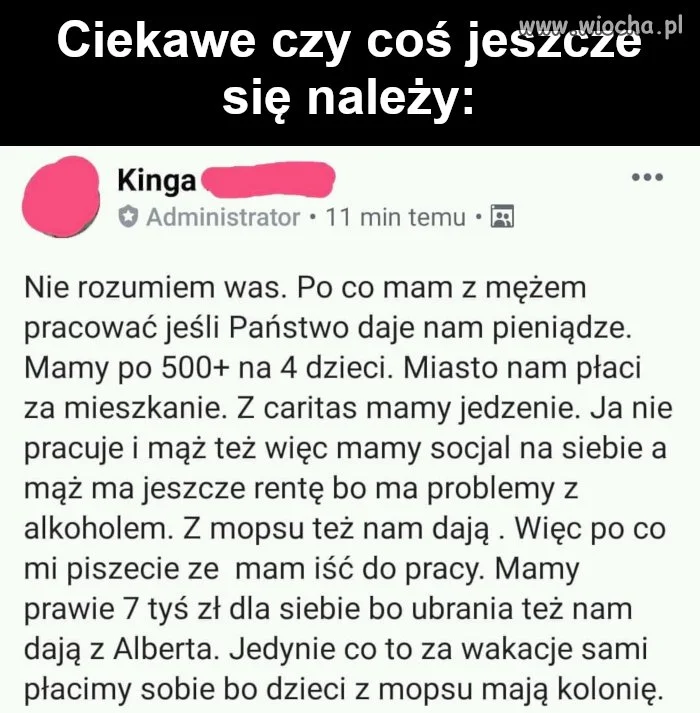 I po co mam iść do pracy ?