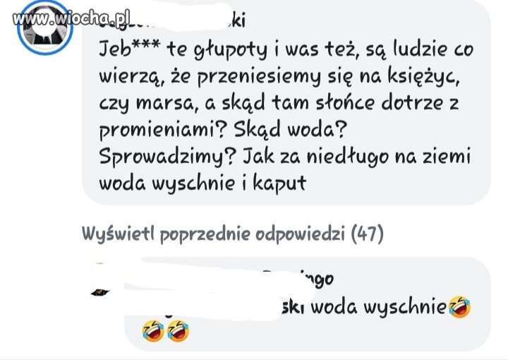 Woda wyschnie