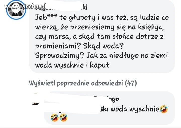Woda wyschnie