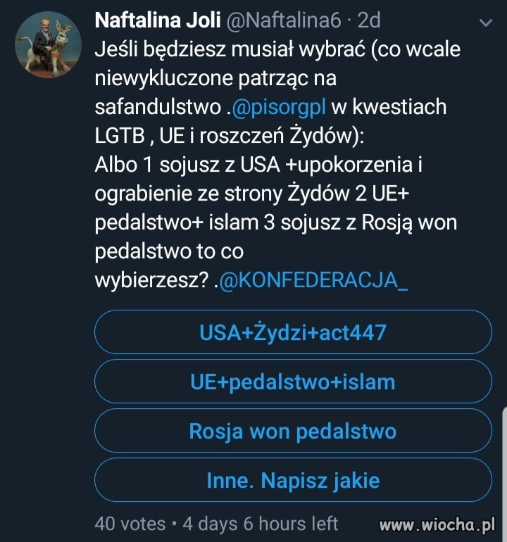 Nacjonalistyczne świry - sonda