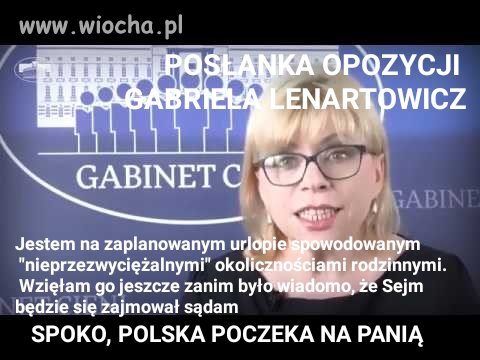 Jedna z  bohaterskich opozycyjnych posłów widmo