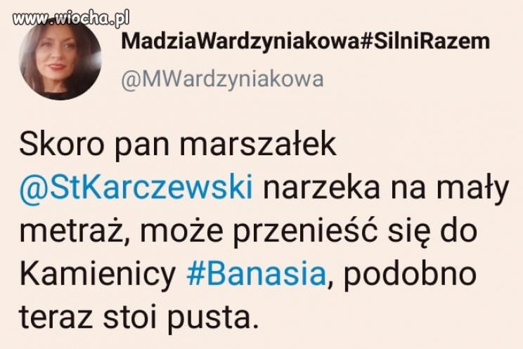 Tyle że tam czynsz drogi