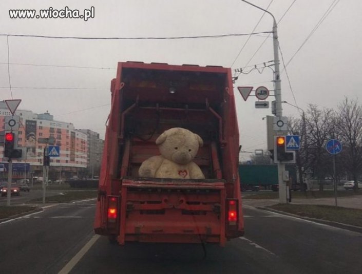 Jak można wyrzucić takiego misia?
