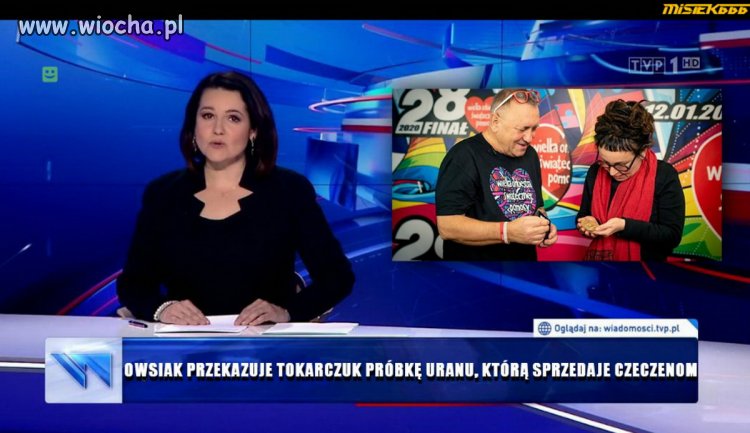 Tokarczuk przekazała medal noblowski na WOŚP.