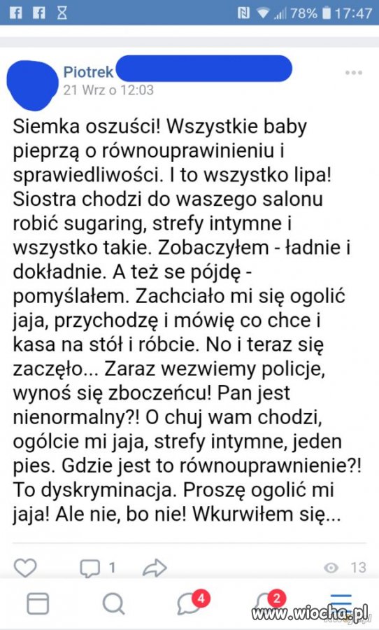 Depilacja...