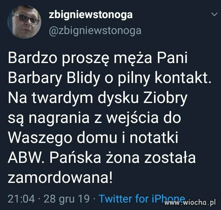 A na Stonogę dostał już zlecenie seryjny samobójca