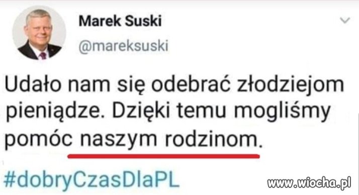 Ukradli i dali swoim rodzinom