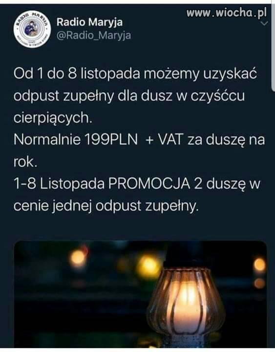 Kto zdążył się załapać na odpust zupełny?