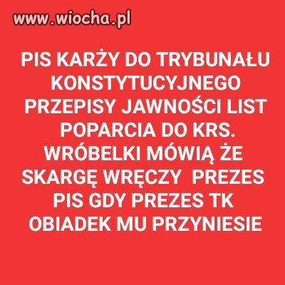 PIS skarży się do samego  siebie