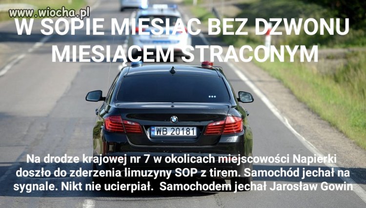 Kelnerzy z SOPu na drodze publicznej