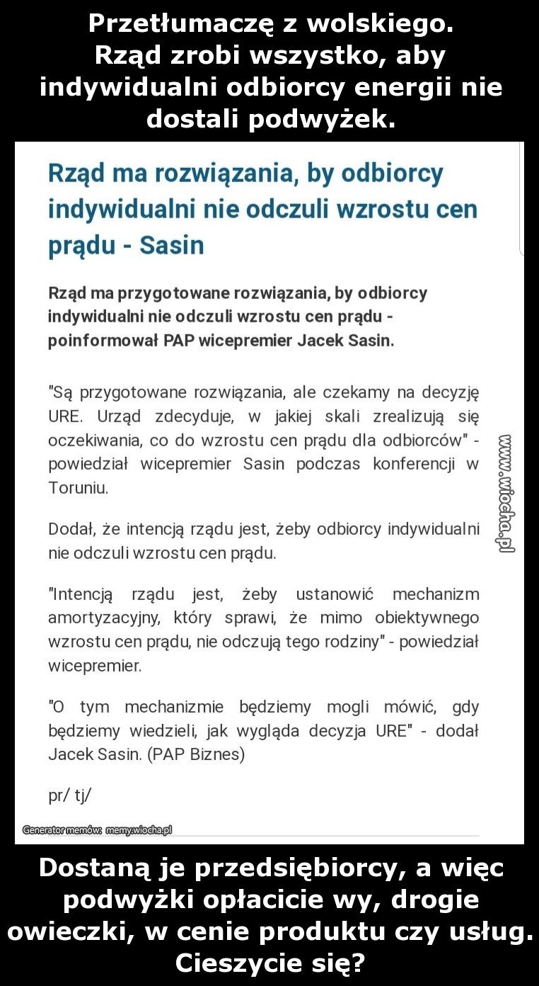 Podwyżki dla przedsiębiorców?