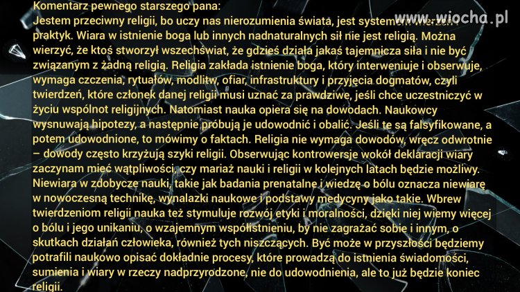 Czy starszy pan ma rację?