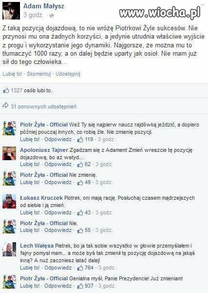 Piotr Żyła i doradcy