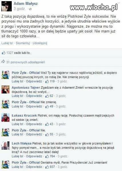 Piotr Żyła i doradcy