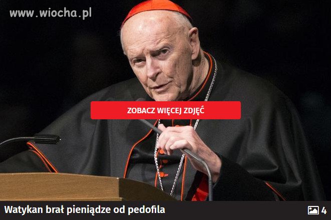 Watykan brał pieniądze od księdza pedofila