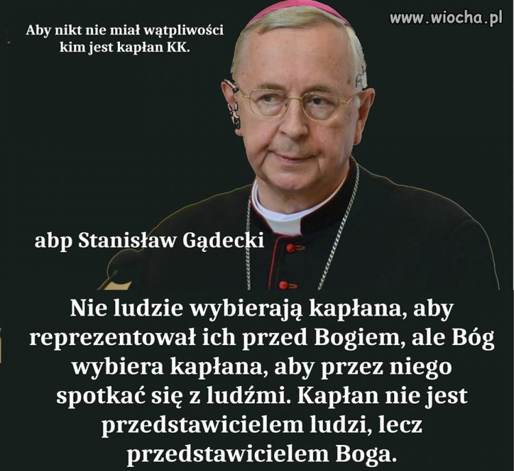 Aby nikt nie miał wątpliwości  kim jest kapłan kk