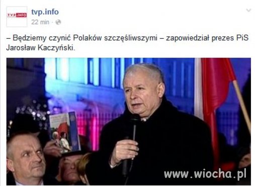 Komuna też nas na siłę uszczęśliwiała - po swojem