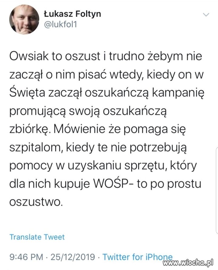 Kolejny geniusz od oszczerstw bez pokrycia