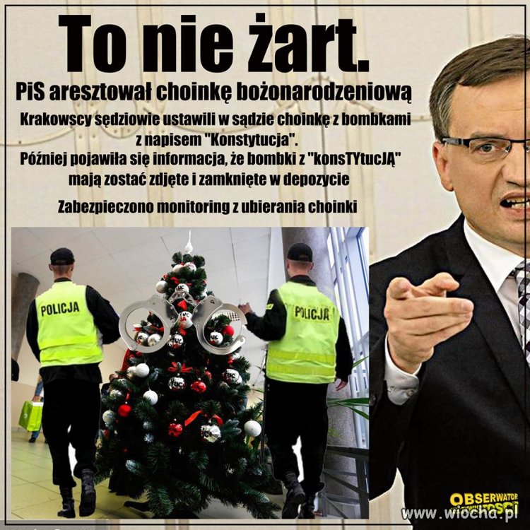 Aresztowanie choinki...