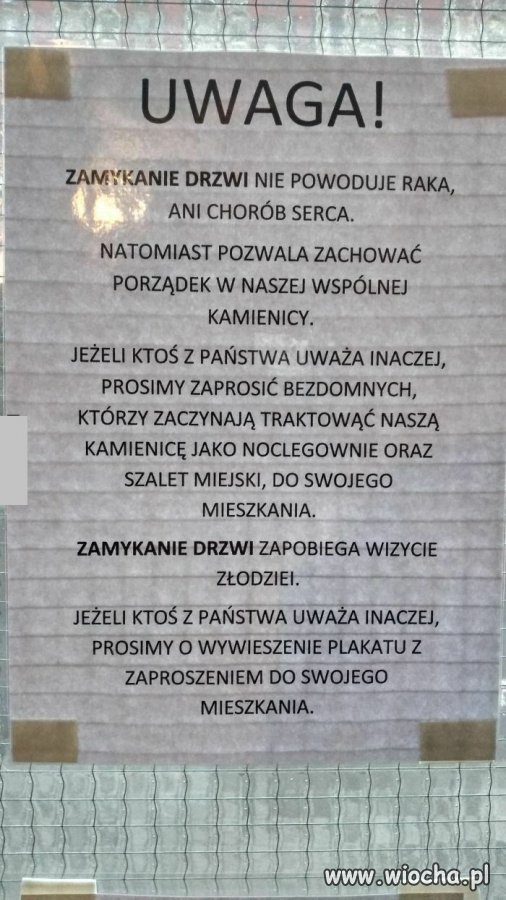 Zamykajcie drzwi