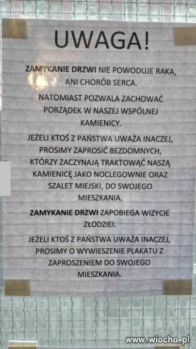 Zamykajcie drzwi