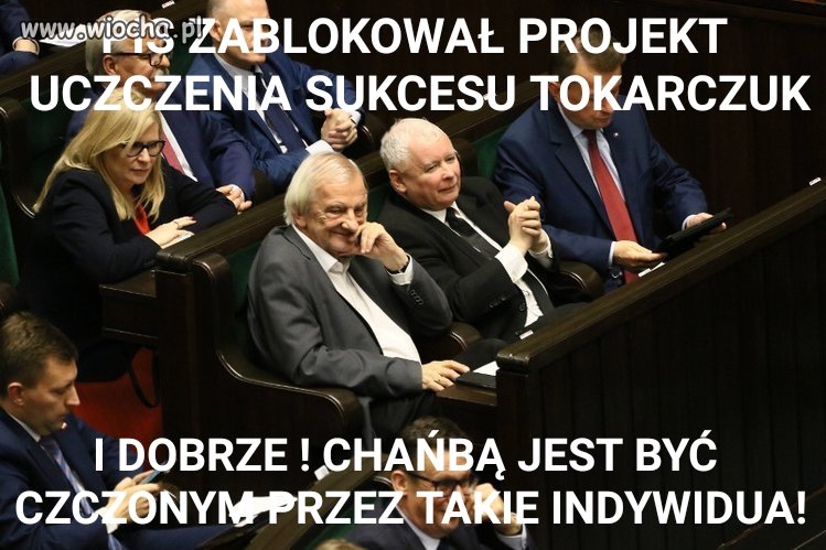Opozycja chciała, by Sejm uczcił sukces Olgi Tokarczuk.