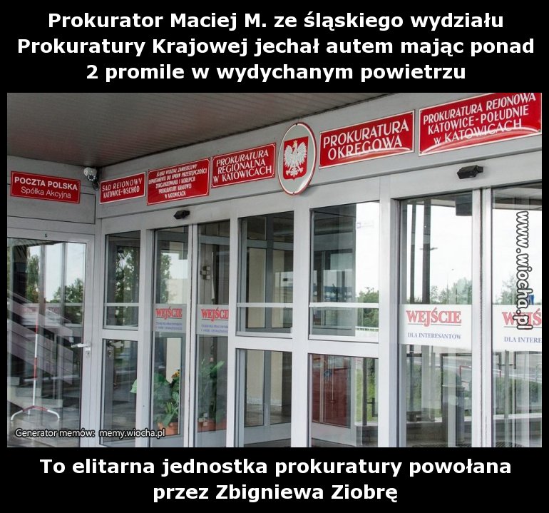 Prokurator Maciej M. ze śląskiego wydziału