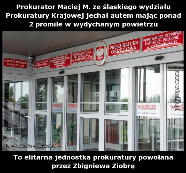 Prokurator Maciej M. ze śląskiego wydziału