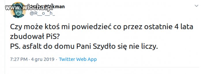 Takie pytanie.