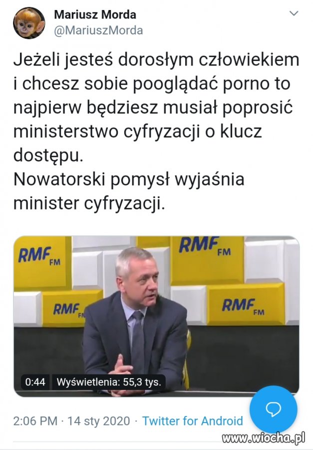 Potwierdził Marek Zagórski. Koniec stron xxx?