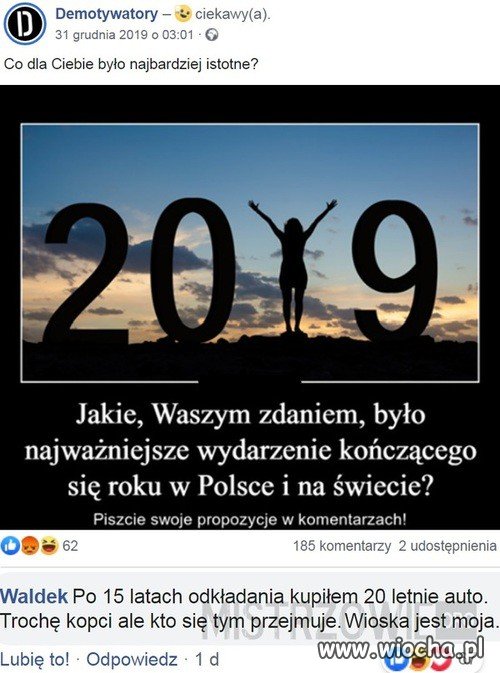 Najważniejsze wydarzenie w 2019