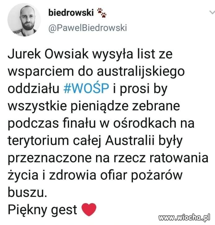 Wspaniały gest.