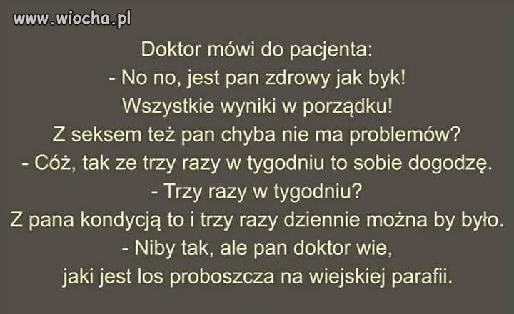 Tak to jest na małej parafii