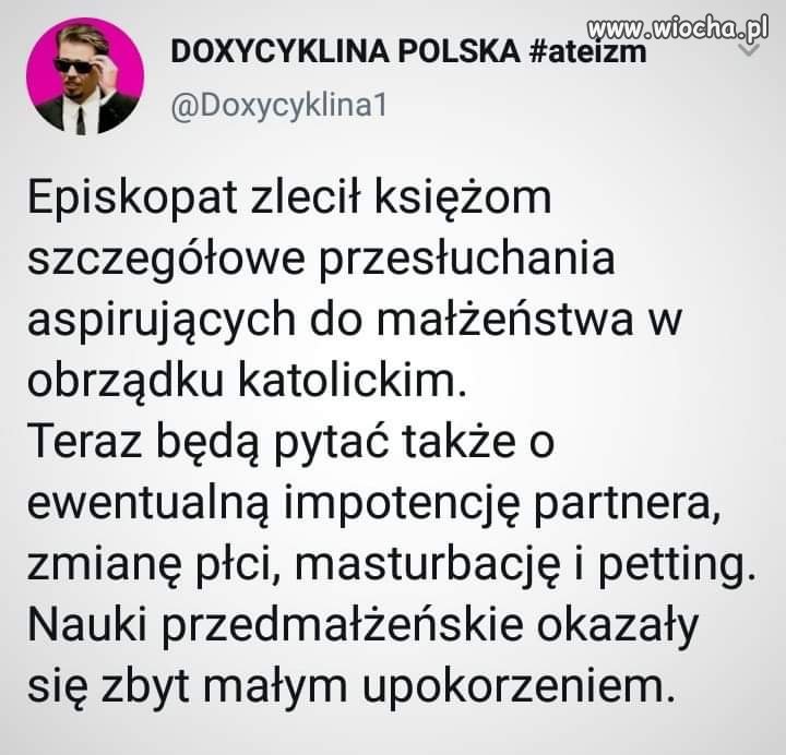 Chyba chcą aby ślubów kościelnych 