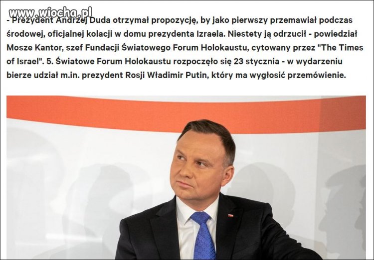 Światowe Forum Holokaustu w Jerozolimie