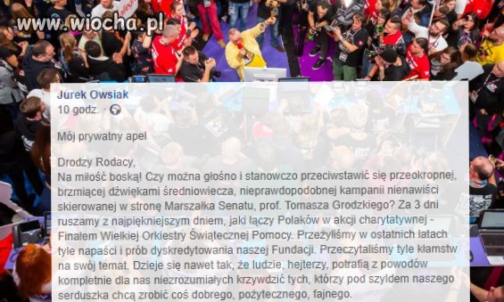 Apel Jurka Owsiaka 