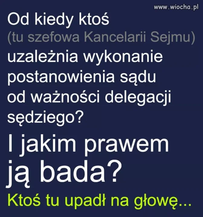Wyraźnie upadł 