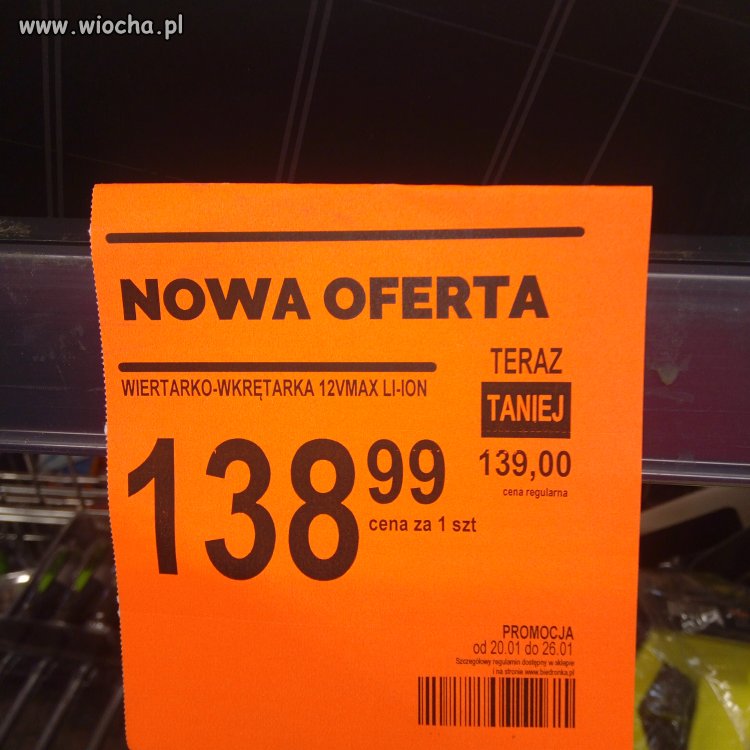 Biedra obniza ceny