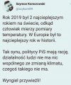 Drugi najcieplejszy