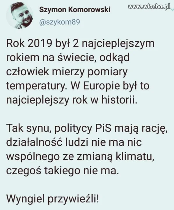 Drugi najcieplejszy