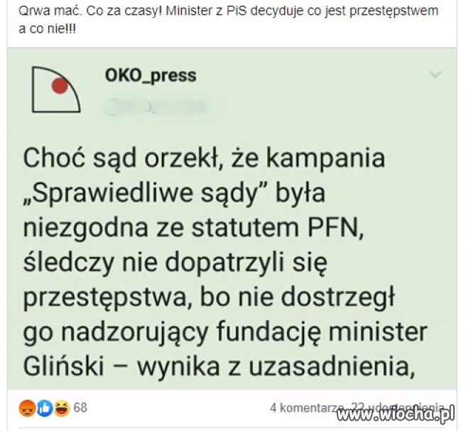 Gliński nie dostrzegł...