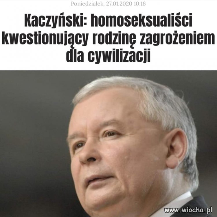 Czyli on, nie kwestionując rodziny, nie stanowi ..