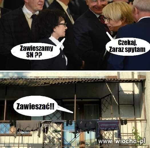 A może byście się tak sami zawiesili ?