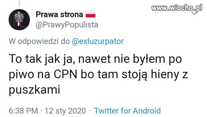 Gdy z powodu Owsiaka grozi ci delirium tremens.