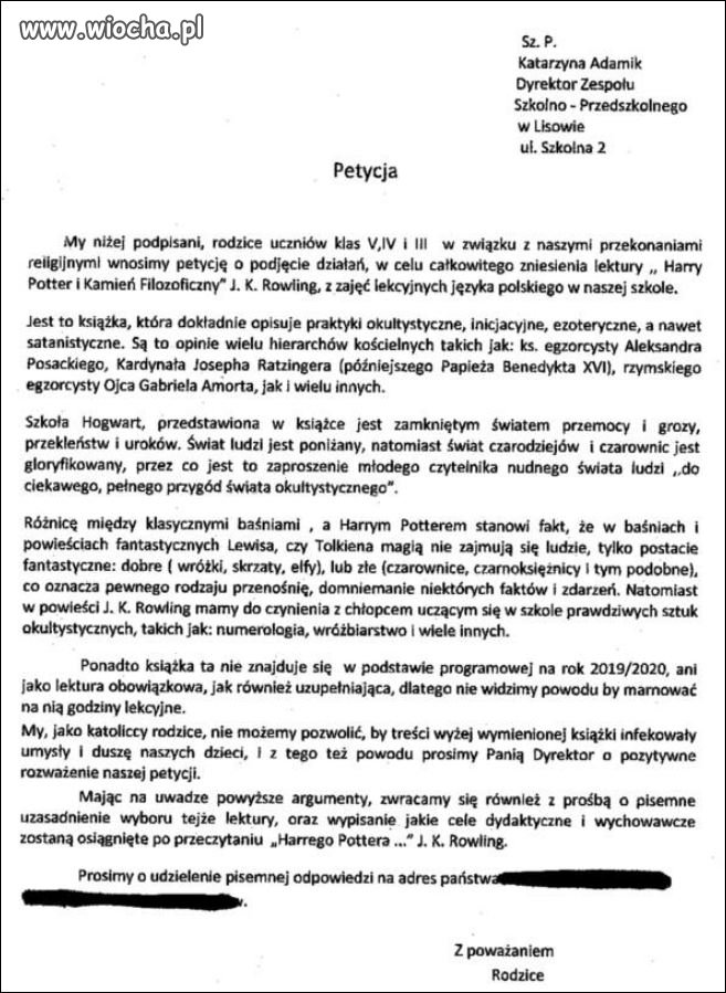Petycja nawiedzonych