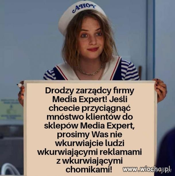 Takie ch...owe robicie te reklamy...