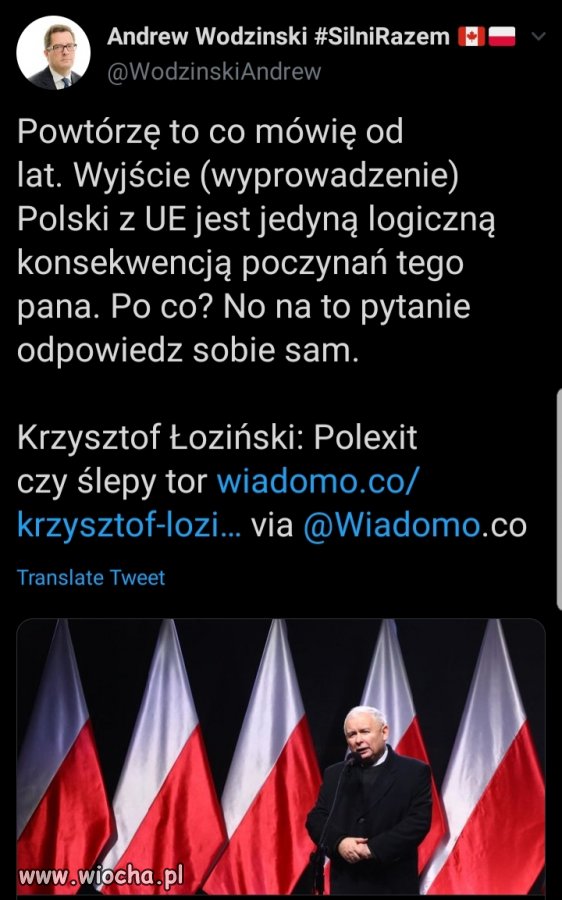 Chcecie wyjścia Polski z UE